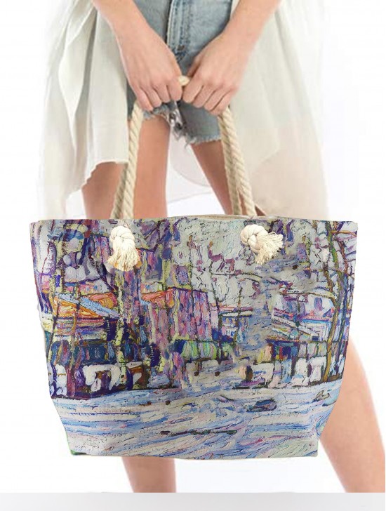 Abraham Manievich: Winter Oil Painting Shoulder Bag